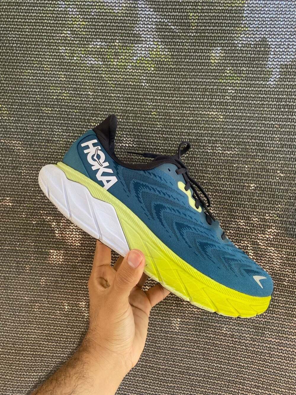 Men's HOKA Men's Arahi 6 Running Shoes Teal/Green Running Shoes Wide